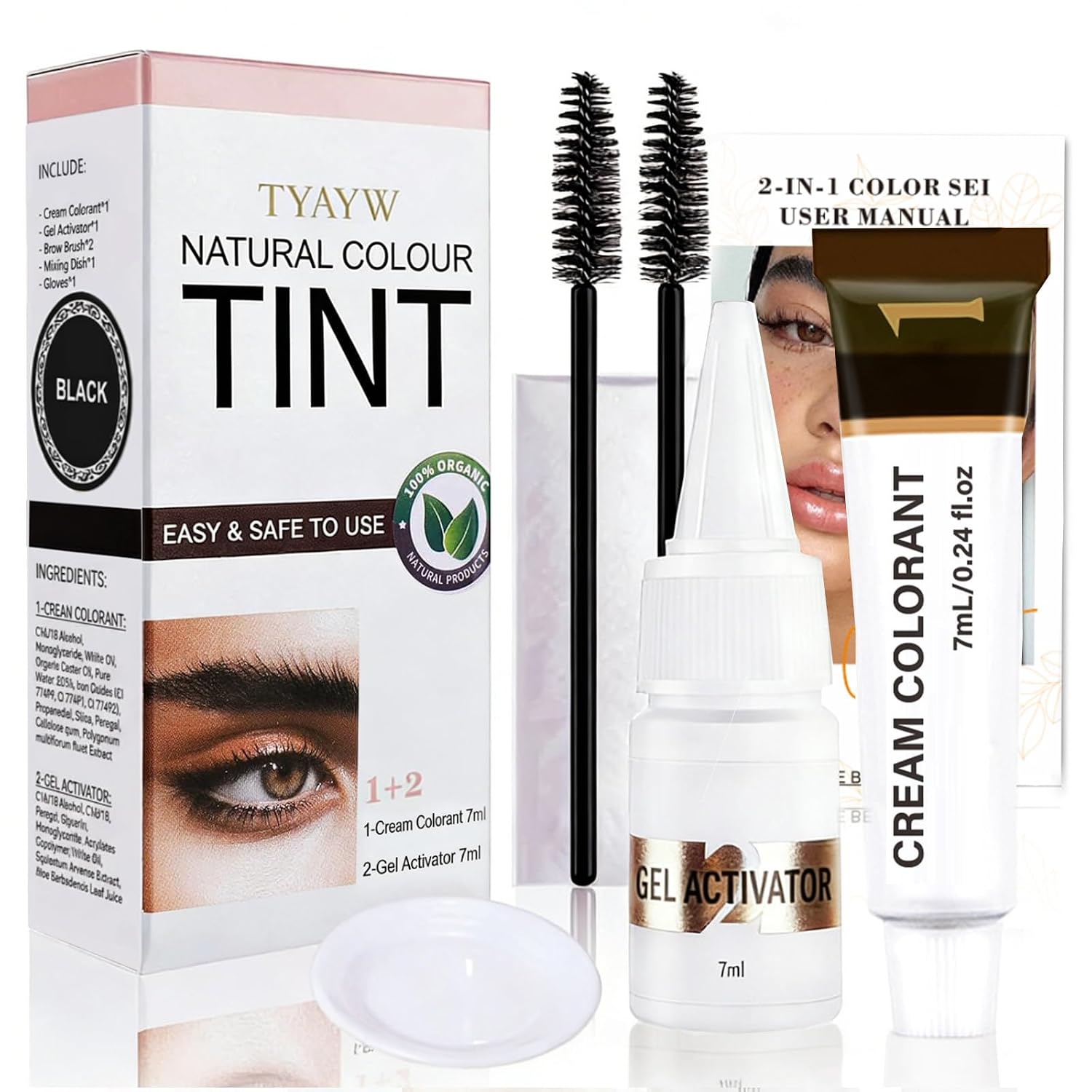 Lash Color Kit - Instant Eyebrow & Eyelash Color Set