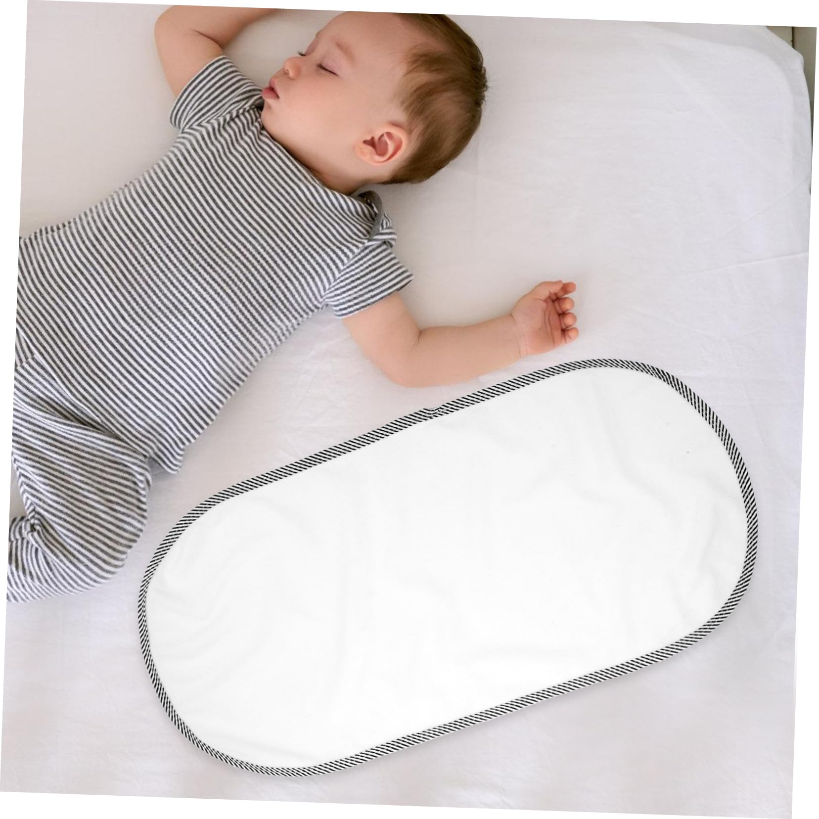 Fasciatoio Pezzi Ragazzo Materassino in Ragazza Portatile e Pieghevole 6 Cotone Morbido Design Compatto e Resistente All'acqua Bianco Viaggi
