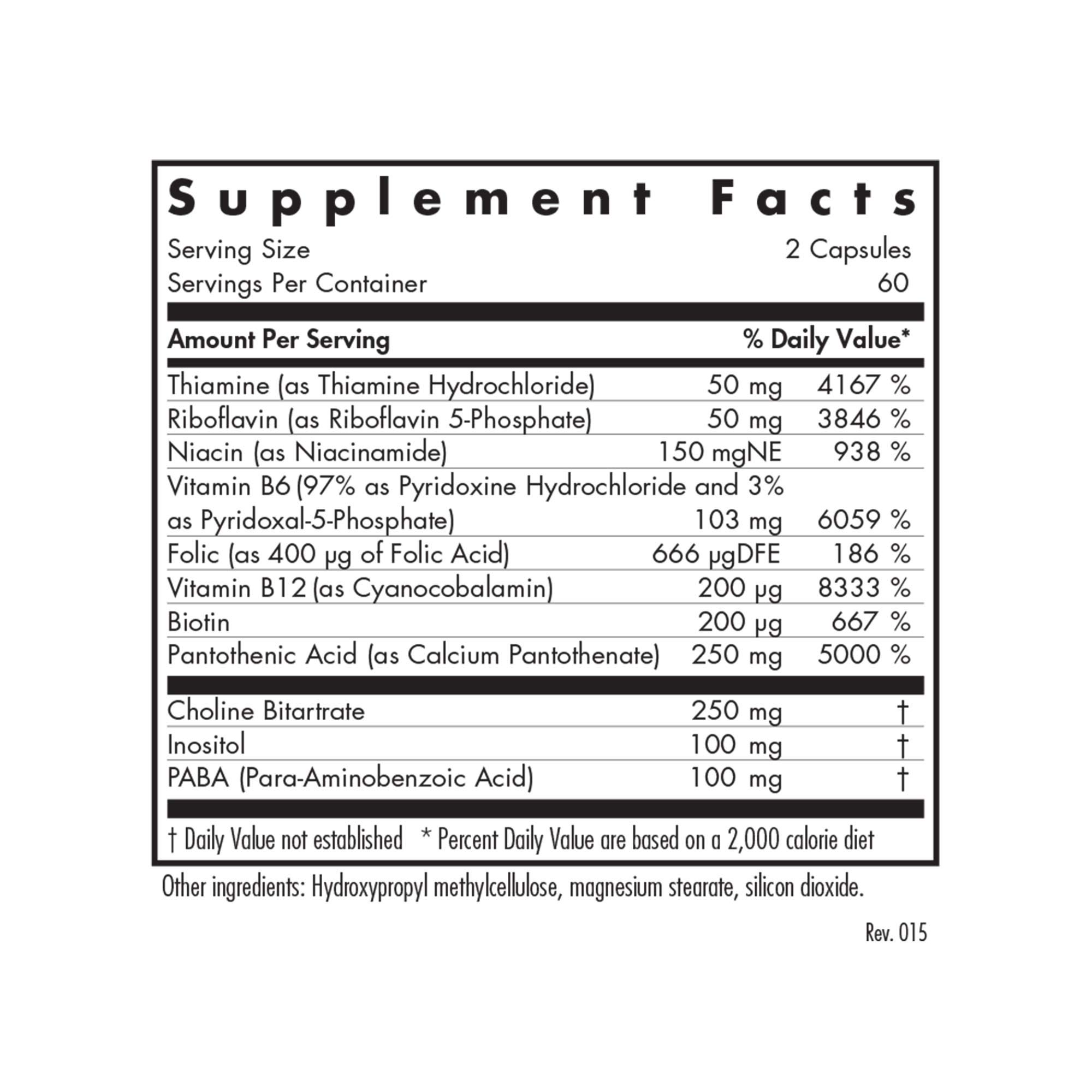 Allergy Research Group, Super Vitamin B Complex, 120 Vegetarian