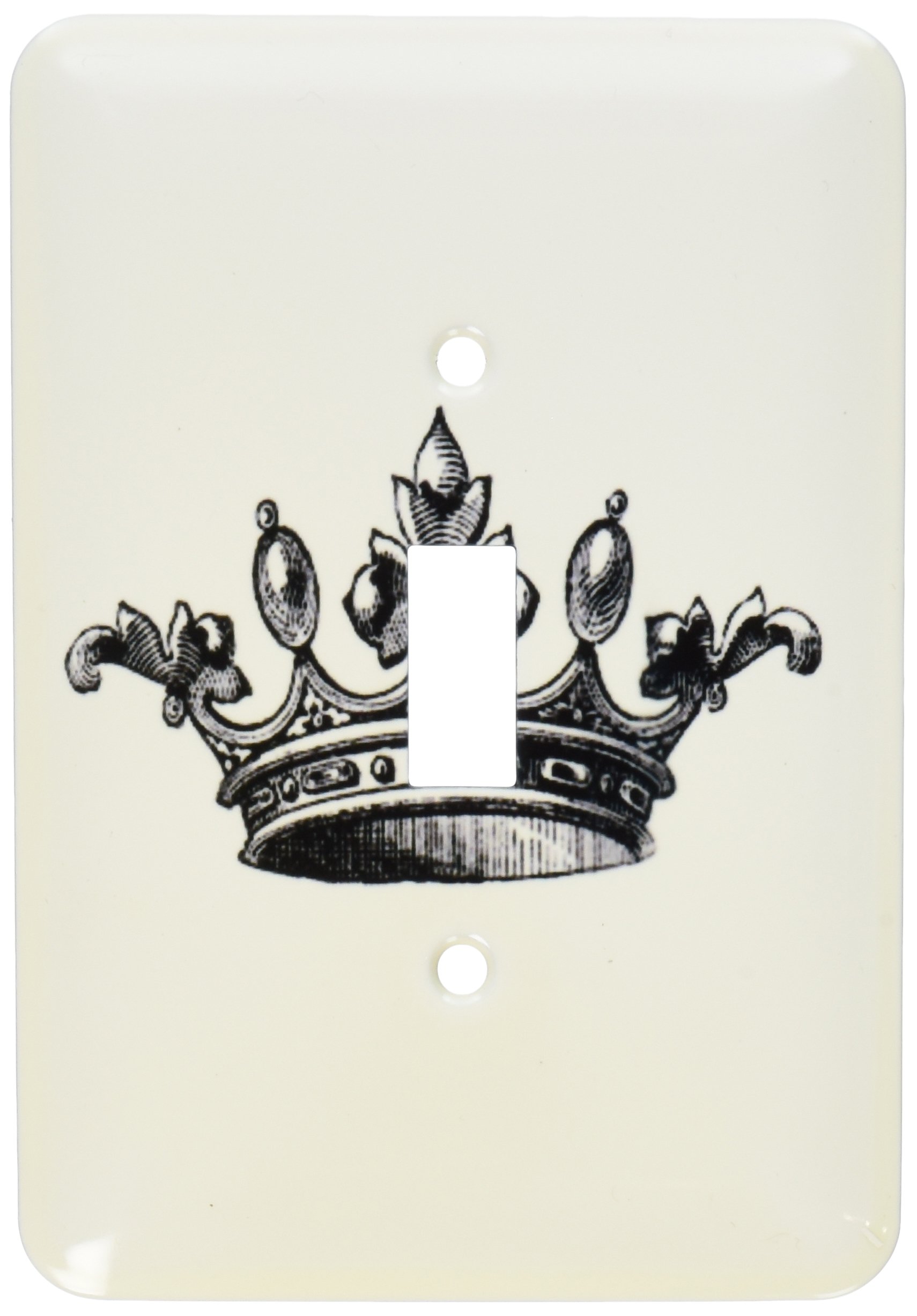 Interrupteur couronne majestueuse pour salon chic et chambre parentale au style rétro royal