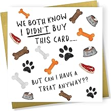 Printperfect - Funny Birthday Card From The Dog Amusing Birthday Card For Dog Owner - “Fur Baby Gift For Dog Mum, Dad, Wife, Husband, Girlfriend, Boyfriend - Hilarious Card For Dog Parents