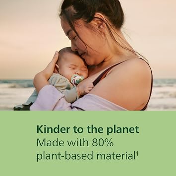 Philips Avent Ultra Air Soothers - Orthodontic Design, for Babies 0-6 Months, Soft Silicone Symmetrical Teat, BPA-Free, with Sterilizing Case, 2 Pack, SCF080/24