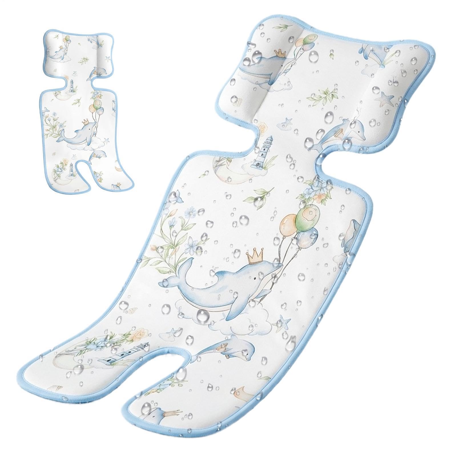 Cojín para cochecito de bebé - Colchoneta Universal Transpirable Cómoda - Almohadilla Refrescante para Niños,para Verano Viajes Paseos Siestas Coche Parque Hogar Dormir