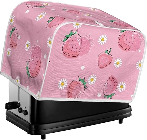 Miniatura 6 de Cubierta para tostadora de fresas, cubierta antipolvo para tostadora, cubierta de protección para tostadora de microondas rosa para la mayoría de