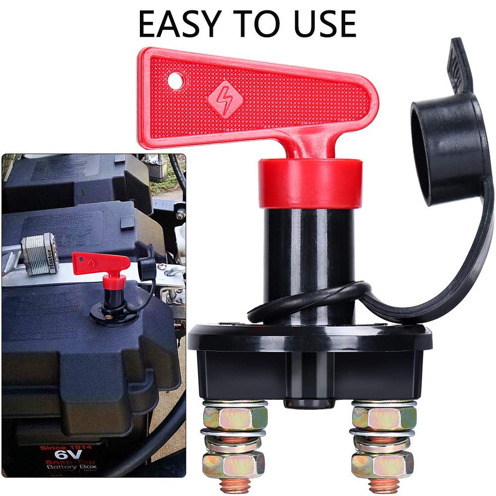 Up To 40% OFF ZMunited Battery Isolator Disconnect Marine Boat Battery Cut/Shut Off Cut Off Power Kill Switch for Marine Boat Car Rv ATV Motor Winch with 2 Keys