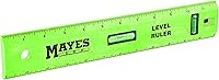 Vista 9 de Mayes 10744 Regla de nivel de poliestireno de 48 pulgadas, herramienta de medición y nivelación de precisión, viales de plomada y nivelación con SAE