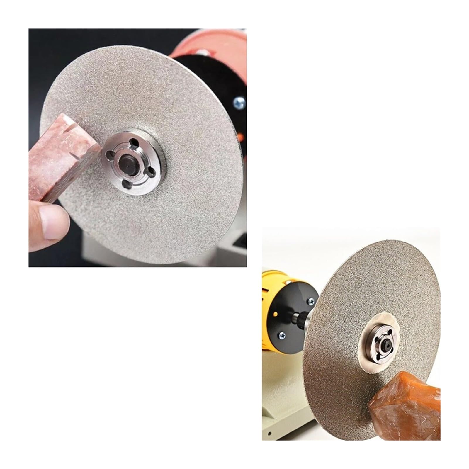 8 zoll 200mm Grit 60-3000 Arbor 1/2 zoll Diamant Läppscheibe Loch Flache Runde Räder Schleifen