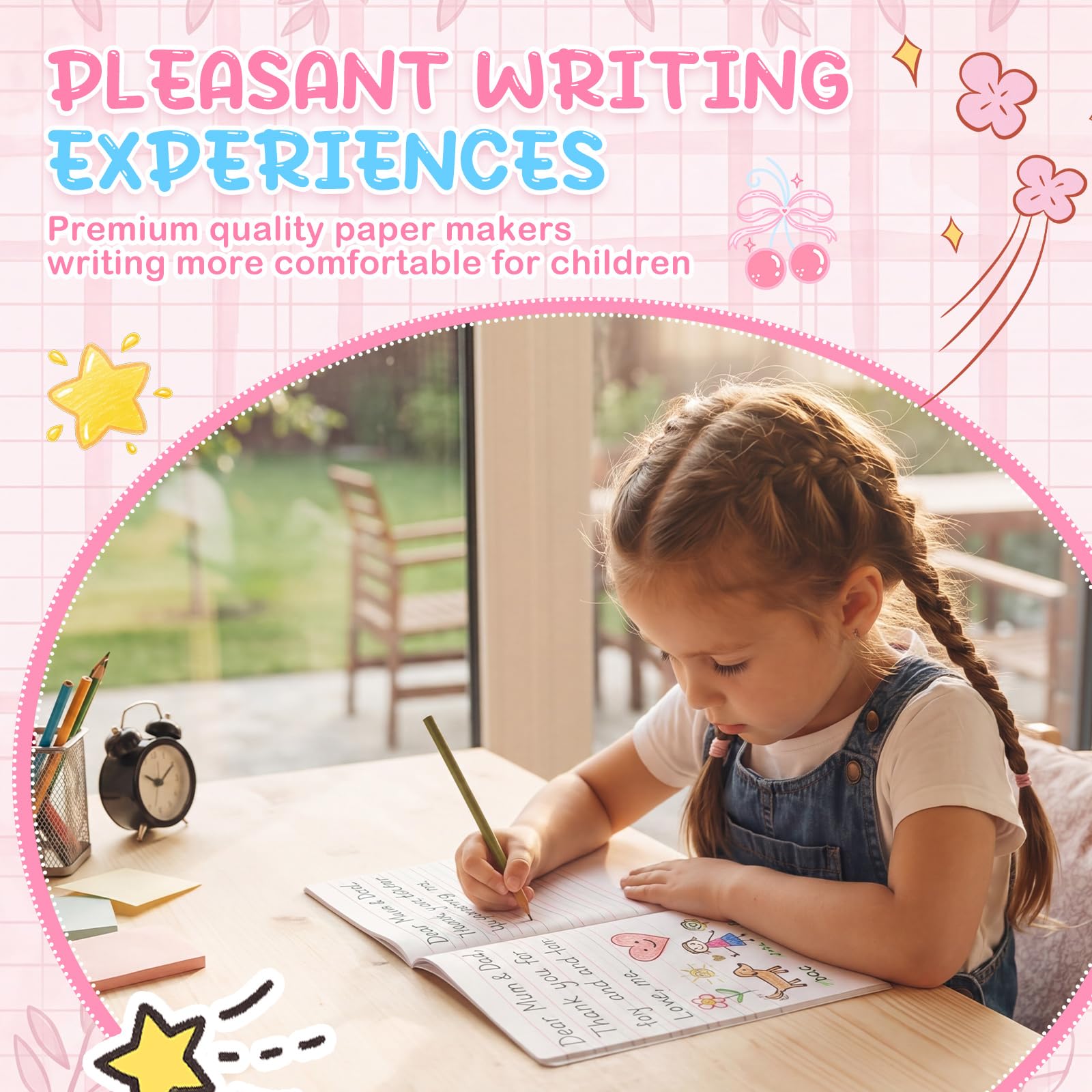 Fainne Confezione da 30 quaderni a righe primarie, grado K-2, 100 pagine, per disegnare e scrivere all'asilo