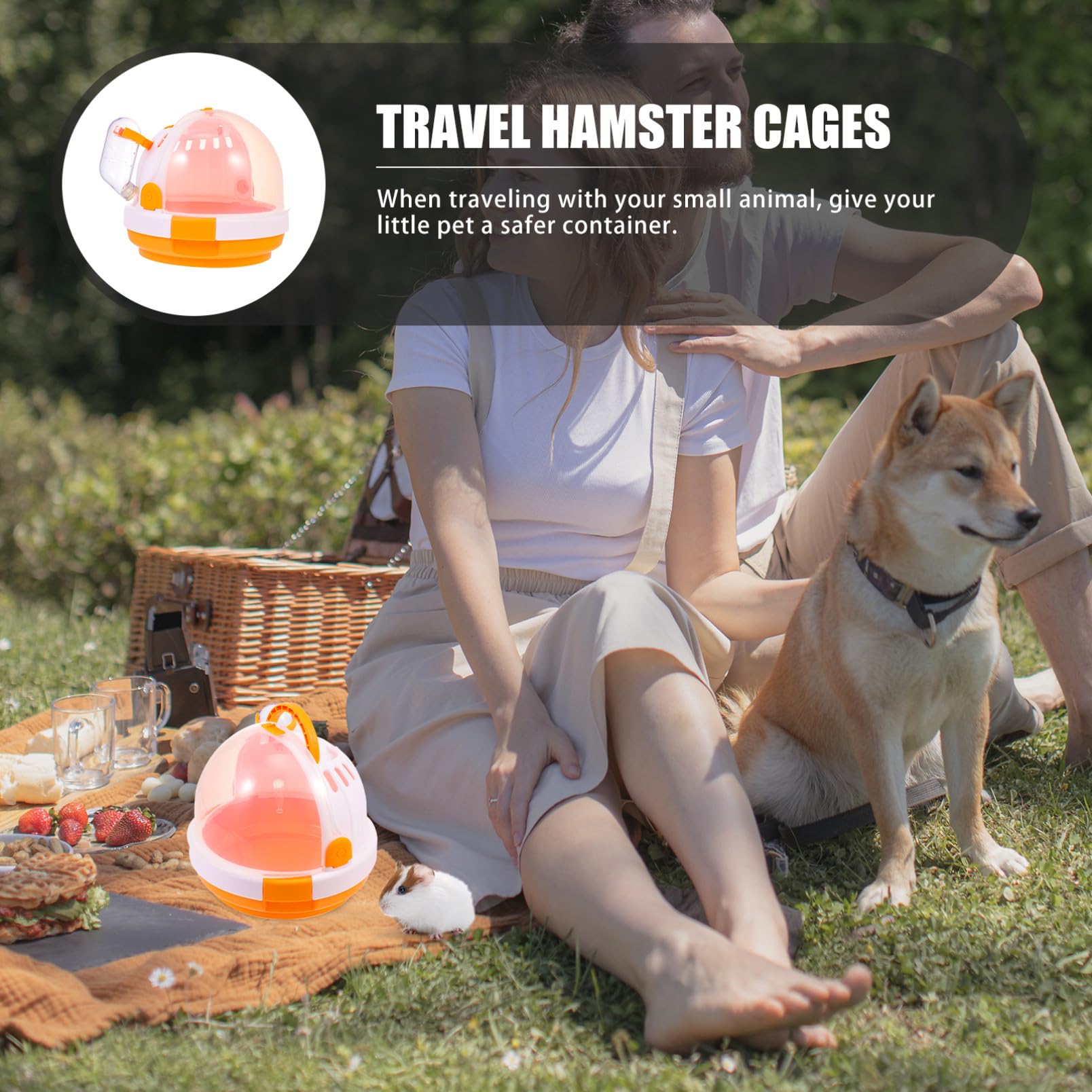 Toyvian Hamster Transportbox aus Pp Tragbar und Robust für Reisen und Außeneinsatz mit Sicherem Verschluss und Praktischem Design