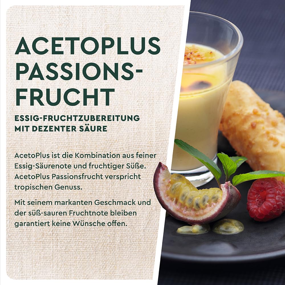 Wiberg Aceto Plus Passion fruta de vinagre, 1 x 500 ml