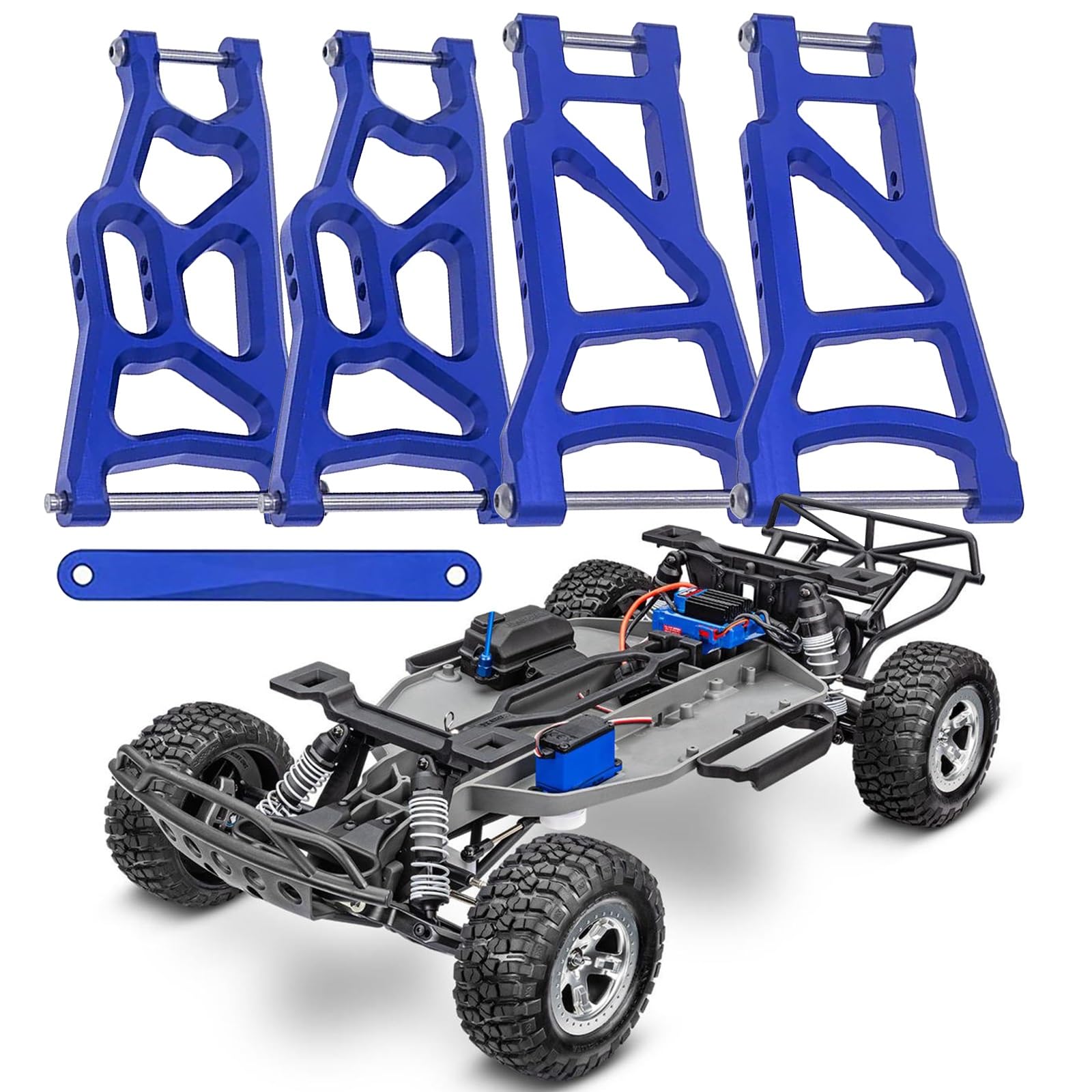 Zestaw łączników obniżających Do Traxxas 1/10 Slash 2WD zestawu wahaczy przednich i tylnych Dolne łączniki zawieszenia | Części do modernizacji krótkiego toru RC Stop aluminium