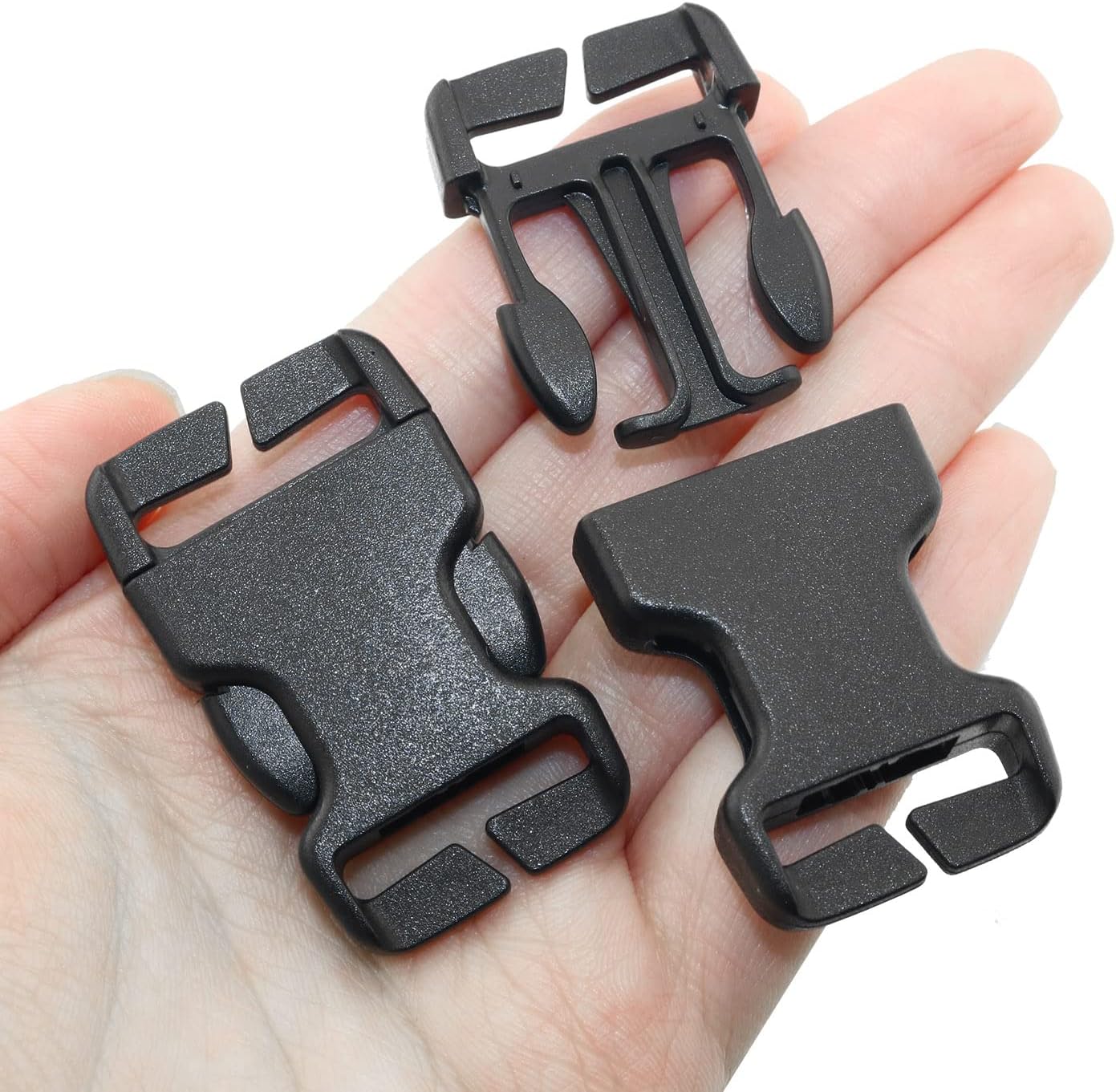 Quick Release Buckle 6PCS Multi-Size Plastic Buckle Repair Kit No Sewing Required for 20mm/0.79in Backpack Bag Strap