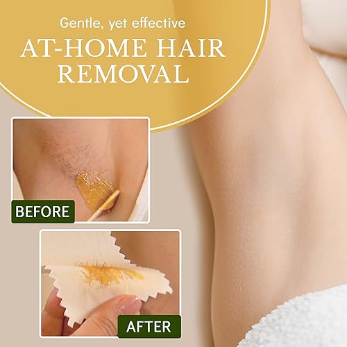 Miniatura 5 de MOOM - Kit de removedor de cabello orgánico, esmalte natural para todo el cuerpo, axilas y bikini, infundido con aceite de árbol de té, ideal para