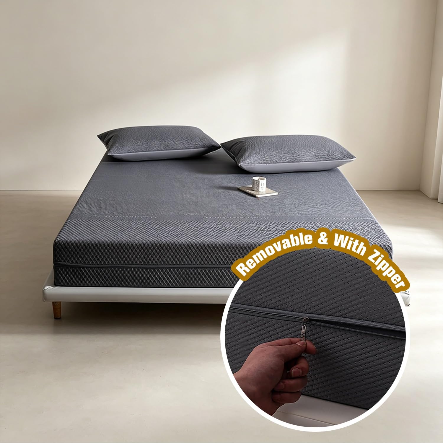 Protector de Colchón Impermeable 150x190 135x190 cm Funda de Colchón Suave