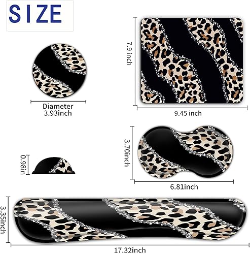 Miniatura 6 de Alfombrilla de mouse para juegos con reposamuñecas, reposamuñecas ergonómico de espuma viscoelástica para computadora, hogar, oficina, trabajo,