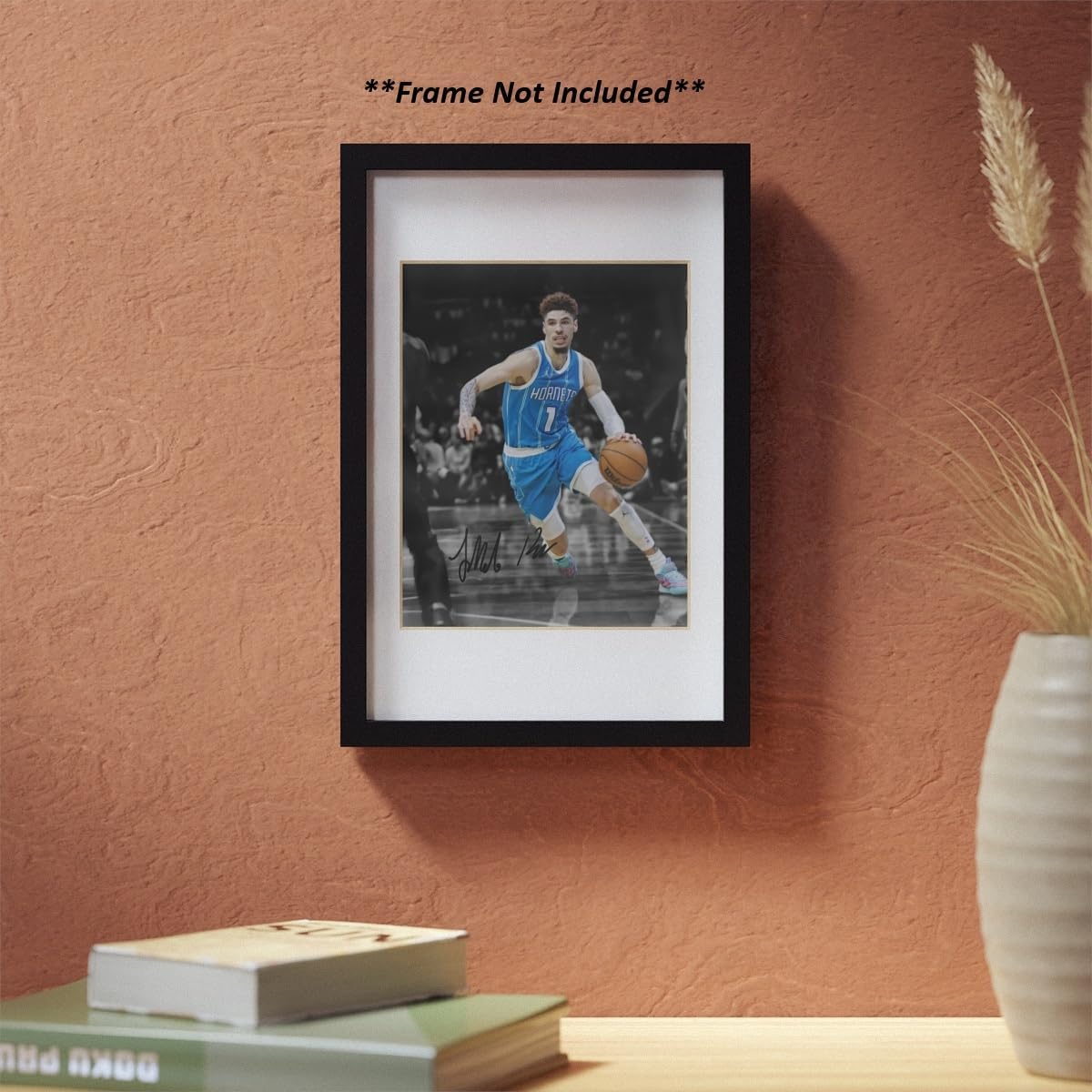 Ikonic Fotohaus LaMelo Ball Signed Photo Autograph Print Wall Art Home Decor - Image 5
