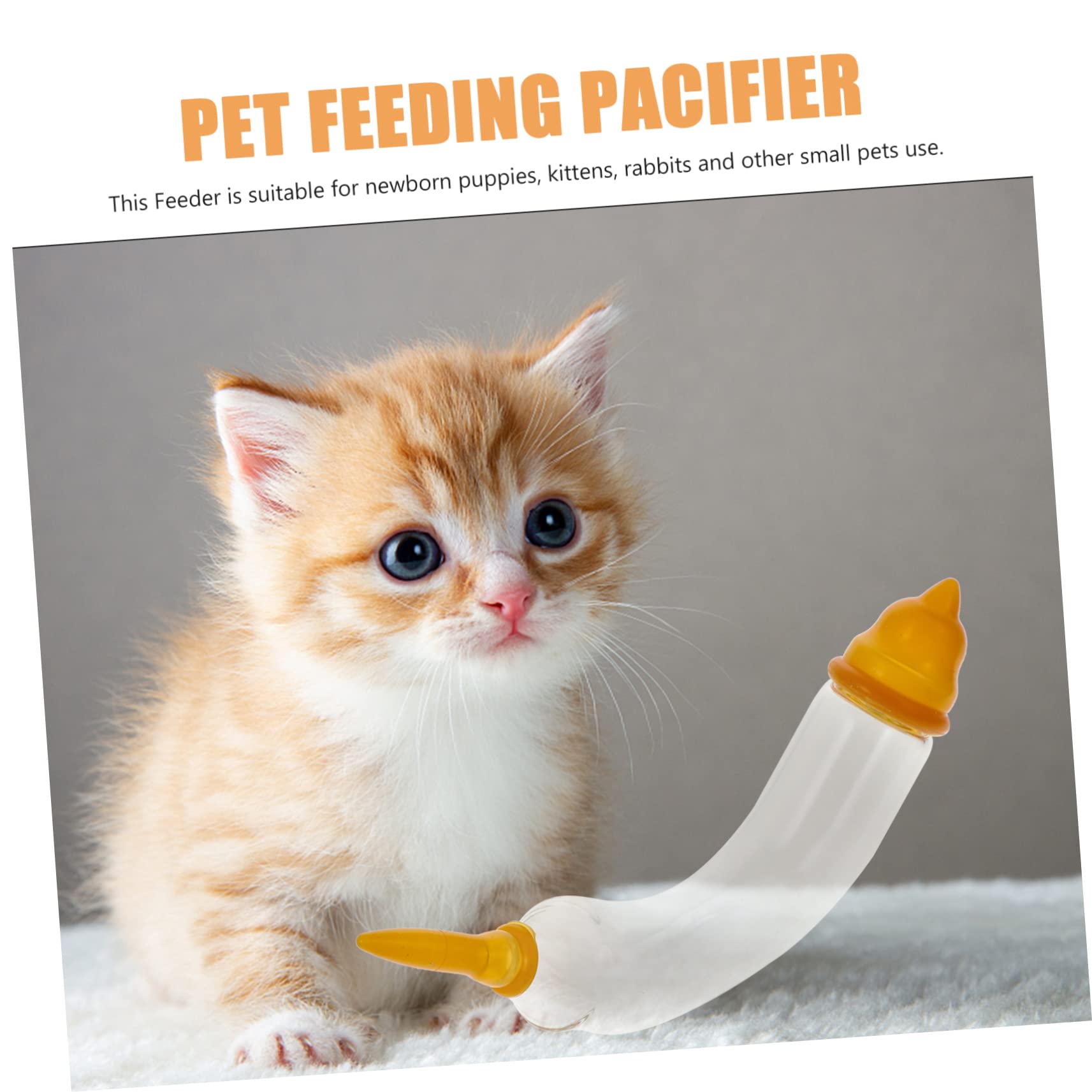 POPETPOP 4 Set per Animali Domestici Neonati Tettarelle Multifunzione per Gatti Sicure per Gatti Alimentatore per Gatti