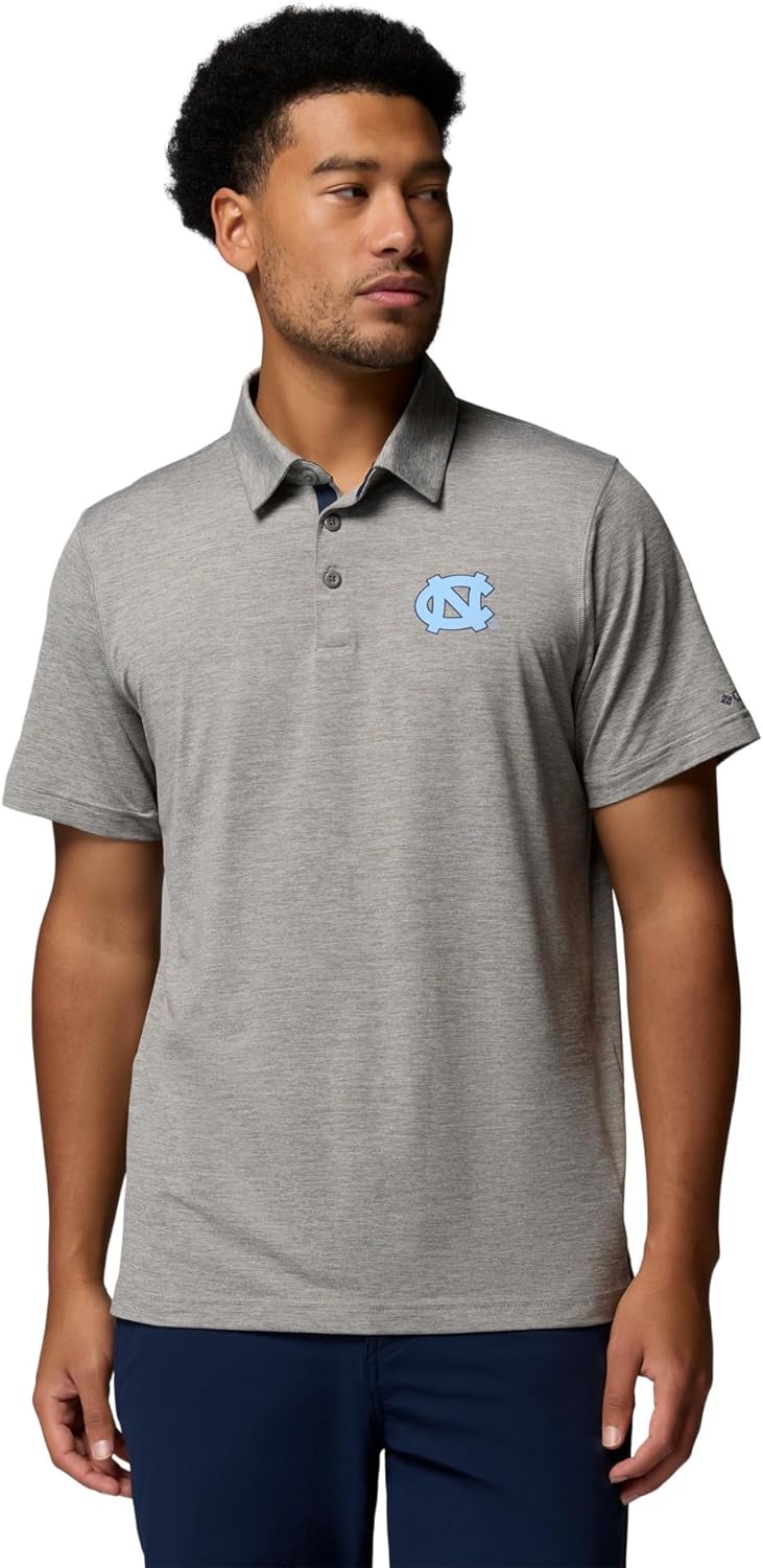 Columbia Mens Collegiate Tech Trail Polo