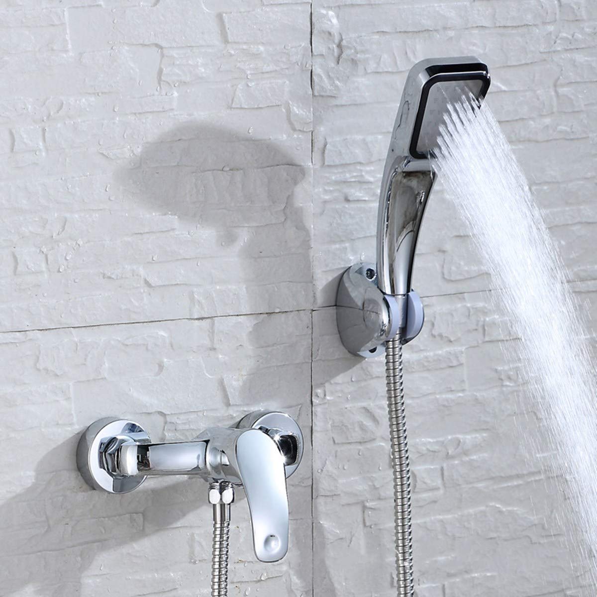 Miscelatore Doccia a Parete Cromato, Rubinetto in Ottone per Acqua Calda e Fredda, Comando monocomando, Elegante Accessorio per docce Moderne.