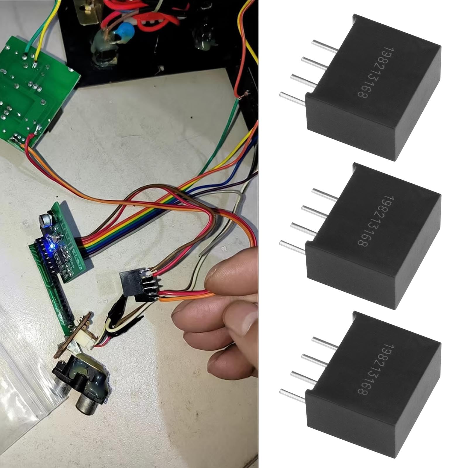 The Lord of the Tools 4 Pezzi Nero 4 Pin DC-DC 5V B0505S-1W Trasformatore Di Isolamento DC-DC Da 5V A 5V B0505S-1W Modulo Di Alimentazione Tensione Di Ingresso Fissa 1W