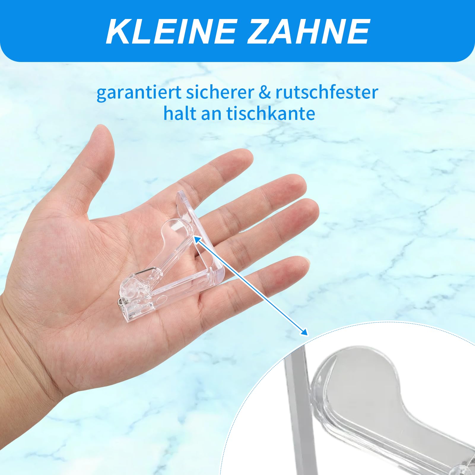 Pinces À Nappe Lot De 8 Plastique Robuste Ressort Ultra-solide Pour Tables Jusqu’à 45 Mm Protection Contre Le Vent