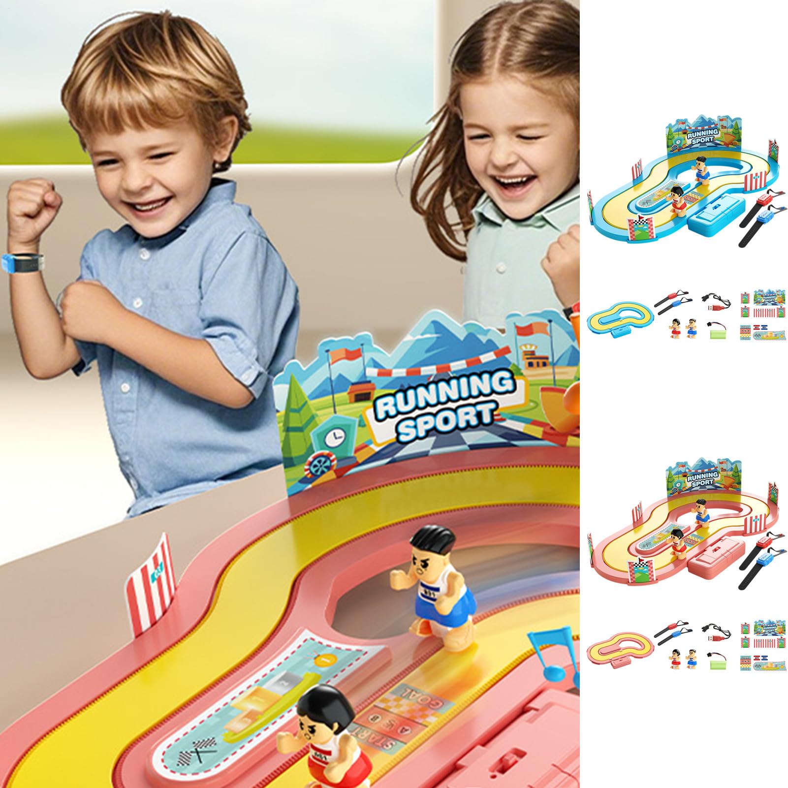 Juego De Carreras De Detección De Movimiento - De Pista Inalámbrico 54.6x35x14.5 Cm | Juego De Mesa Interactivo Padre-Hijo | De Carreras Controlado por Movimiento para Niños Niñas |
