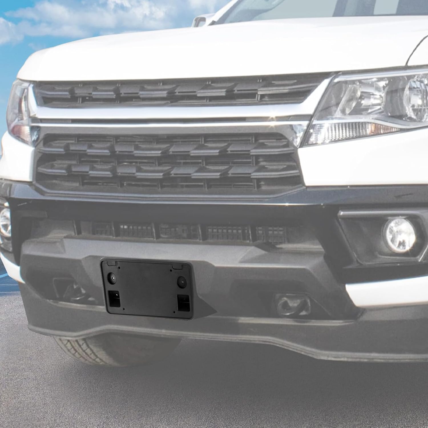 RT-TCZ License Plate Holder Front License Plate Frame Mount Bracket Accessories for Chevy Colorado 2021-2022 - Image 6