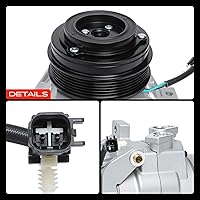Vista 9 de A-Premium Compresor de A/C con embrague compatible con Ford F-150 2.7L Turboalimentado 2015-2017, estilo DKS20