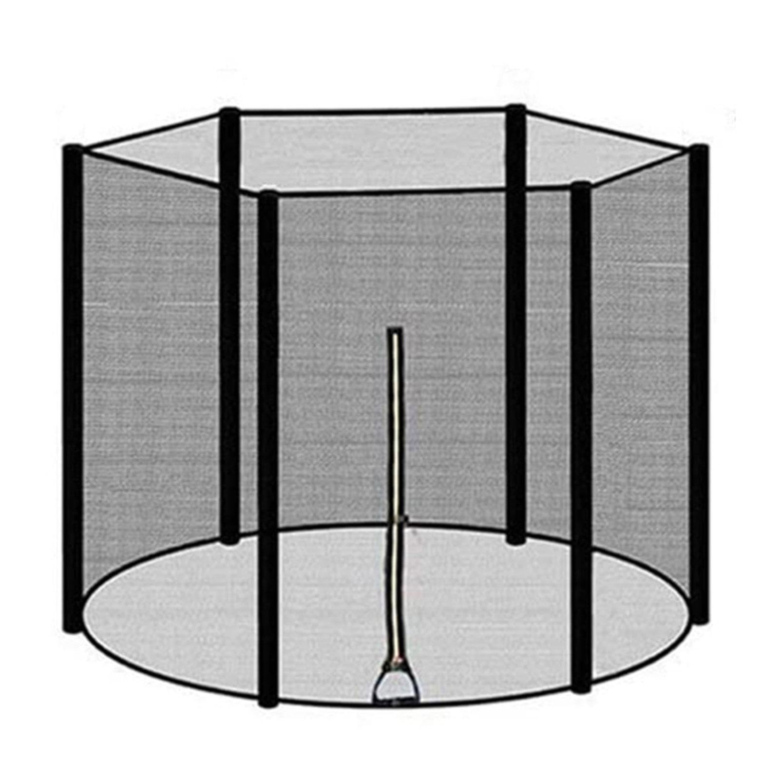 Red de repuesto para cama elástica – Red de protección para camas elásticas, red de nailon para trampolín | Red de repuesto resistente a la intemperie, soportes arqueados con postes rectos,