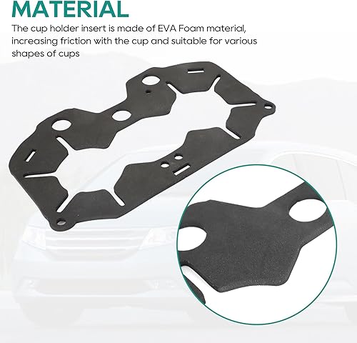 Miniatura 5 de Alpha Rider Soporte de vaso para Honda Odyssey 2011-2017 espuma EVA doble soporte para bebidas de 0.236 in