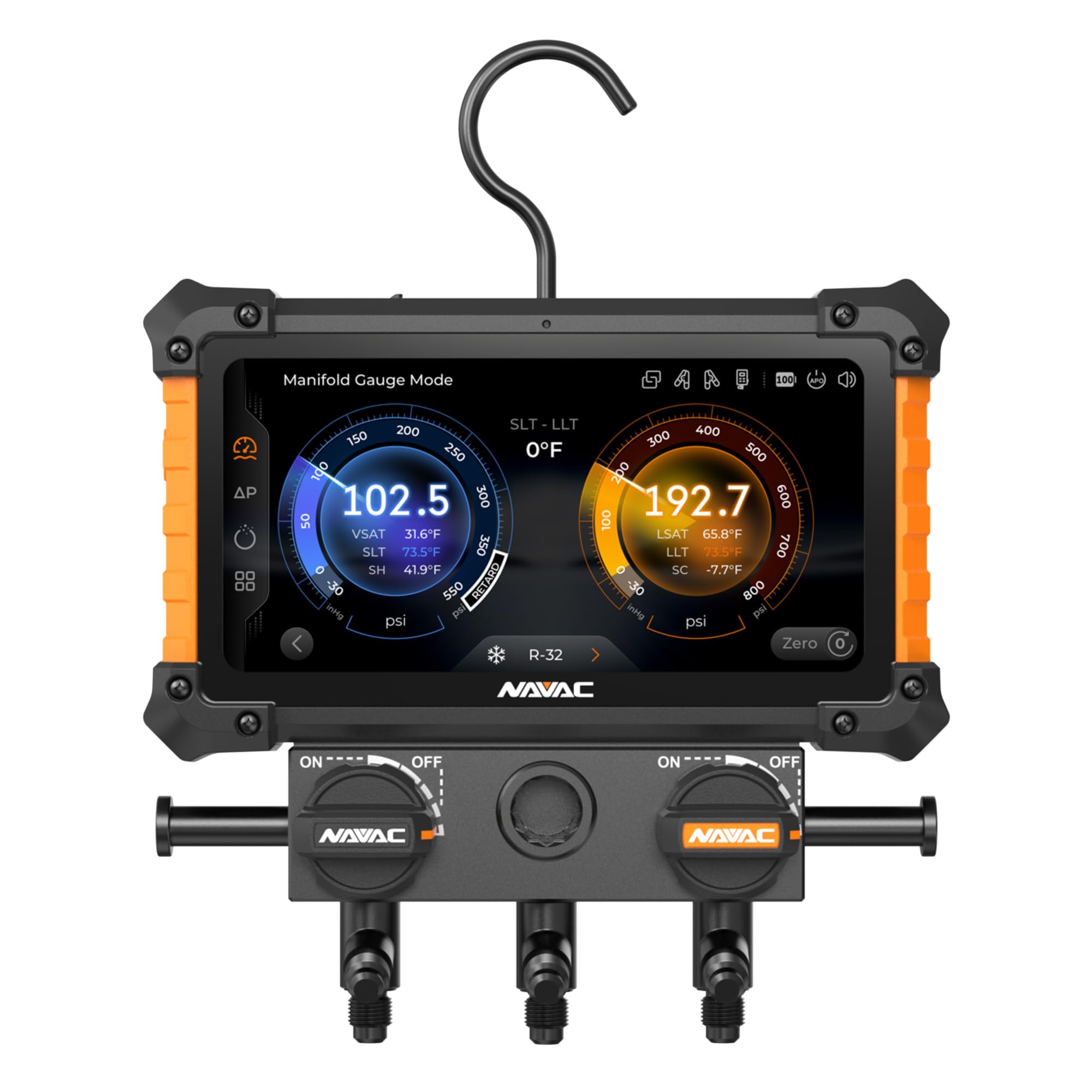 Amazon.com: NAVAC NX1G Nexus 2 Digital Manifold Gauge, 2-Valve