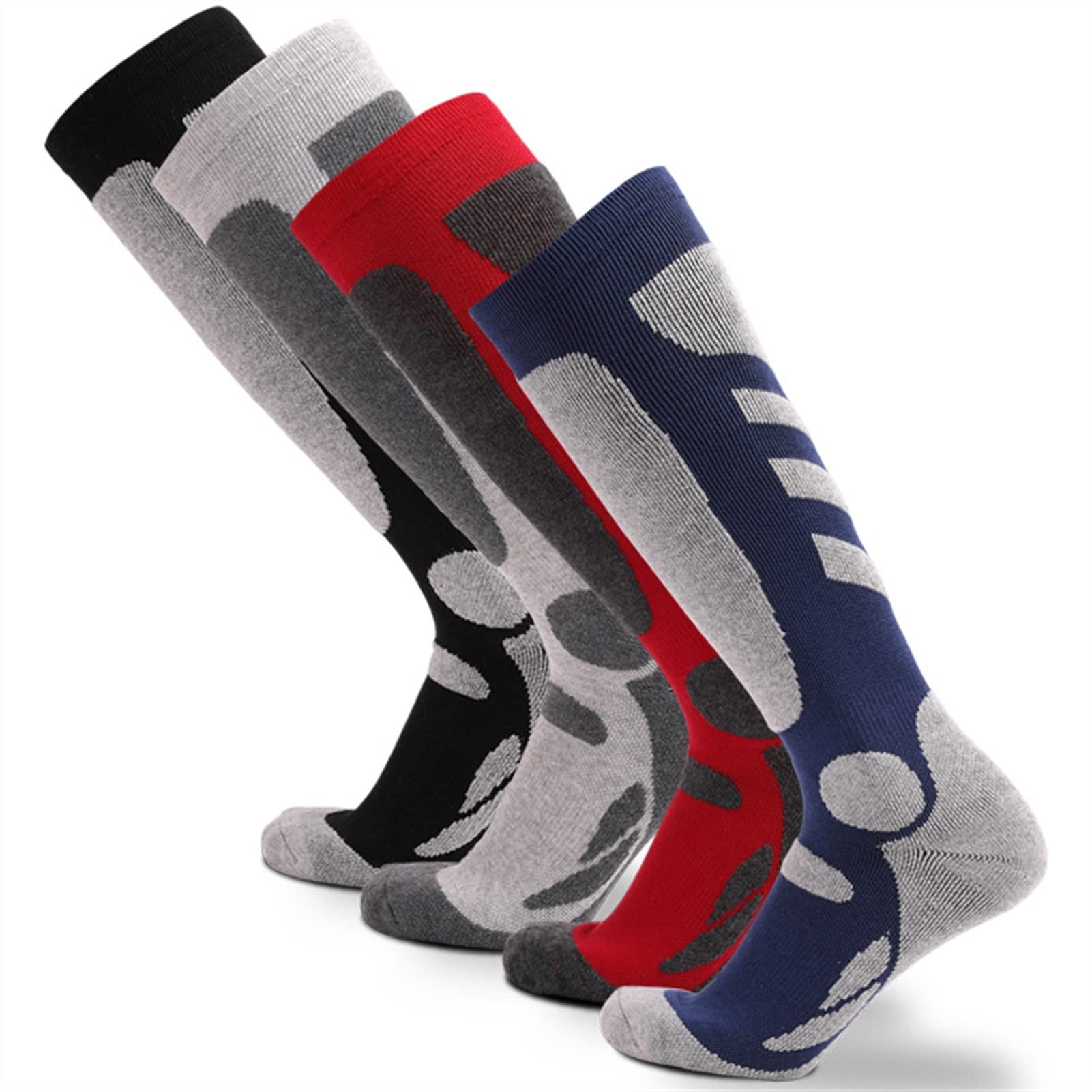 Calcetines deportivos resistentes al aire libre Regiones alpinas al aire libre espesadas TUBO LONG TUBO Calcetines de esquí caliente Mujeres Hombres Ciclismo Calcetines ( Color : 1 , Size : 37-45 )