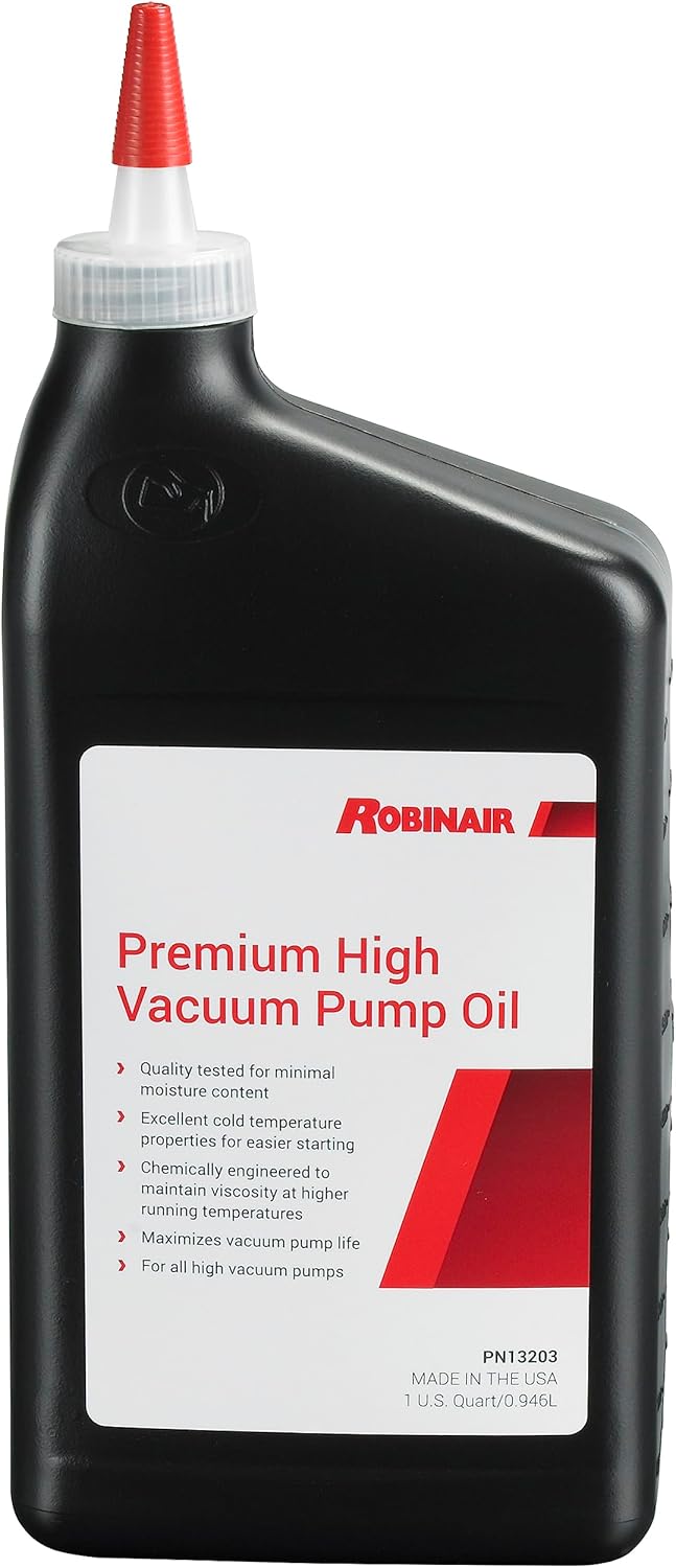 Robinair 13203 Premium High Vacuum Pump Oil, Quart (12Pack) Automotive