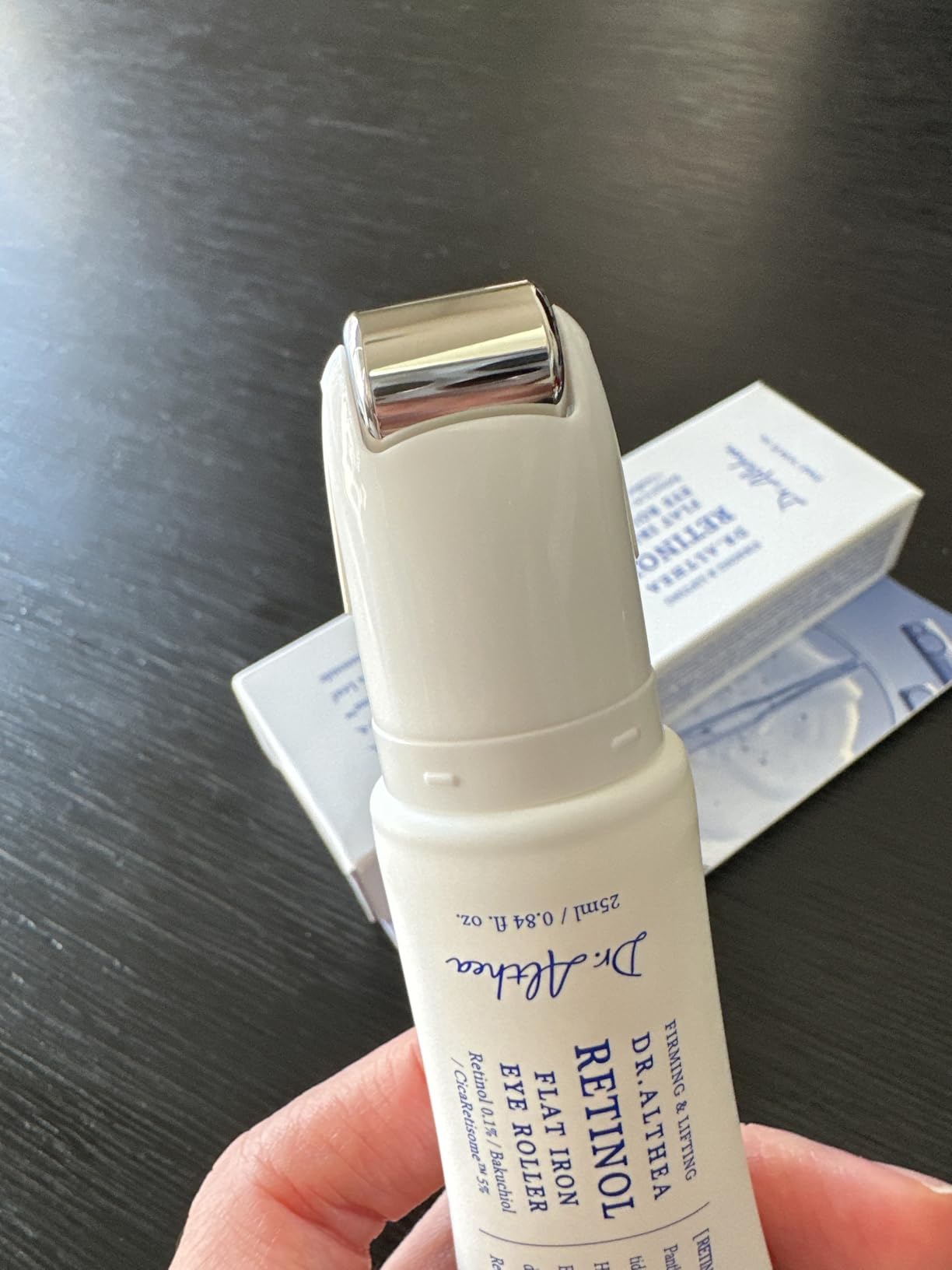 Dr.Althea Retinol Flat Iron Eye Roller | Face Lift Serum with Gua Sha Roller | Antiaging Care with Madecassoside & Centella & Hyaluronic Acid | Vegan Korean Skincare, 0.84 fl oz
