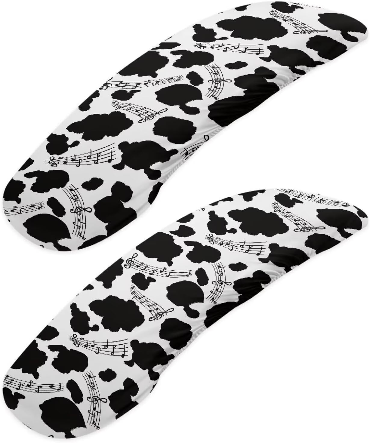 Skull Rose Black 2 PCS Elastic Office Chair Arm Covers Cozy Non-Slip Desk Chair Arm Rest Slipcover Scratch Resistant Arm Covers Protectors for Gaming Chair