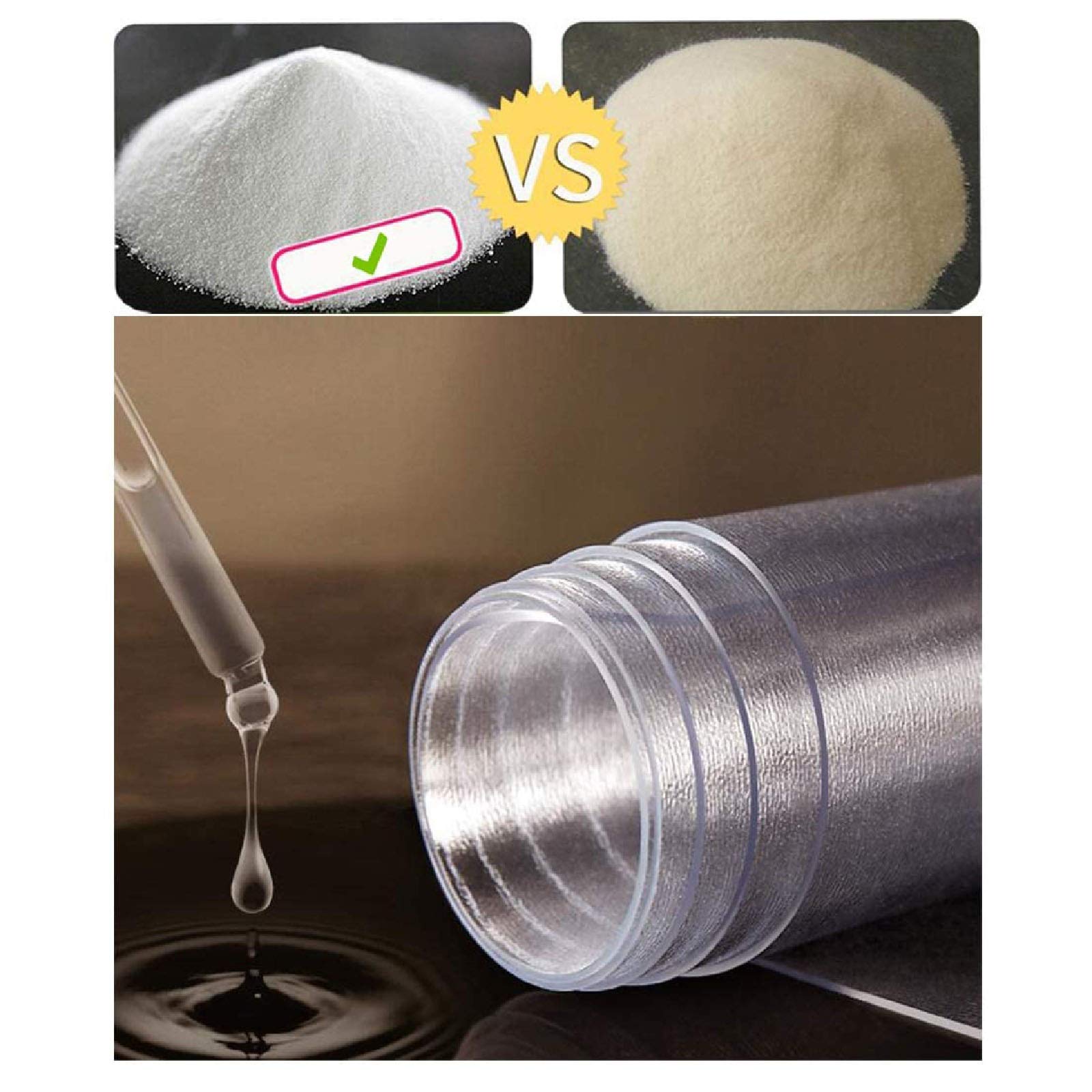 ZHANGQINGXIU Przezroczysty obrus ulepszona wersja przezroczysty okrągły obrus na stół 2 mm PVC ochraniacz na stół wodoodporny olejoodporny winyl koło do kawy stół w jadalni (kolor: Przezroczysty, rozmiar: 110 cm)