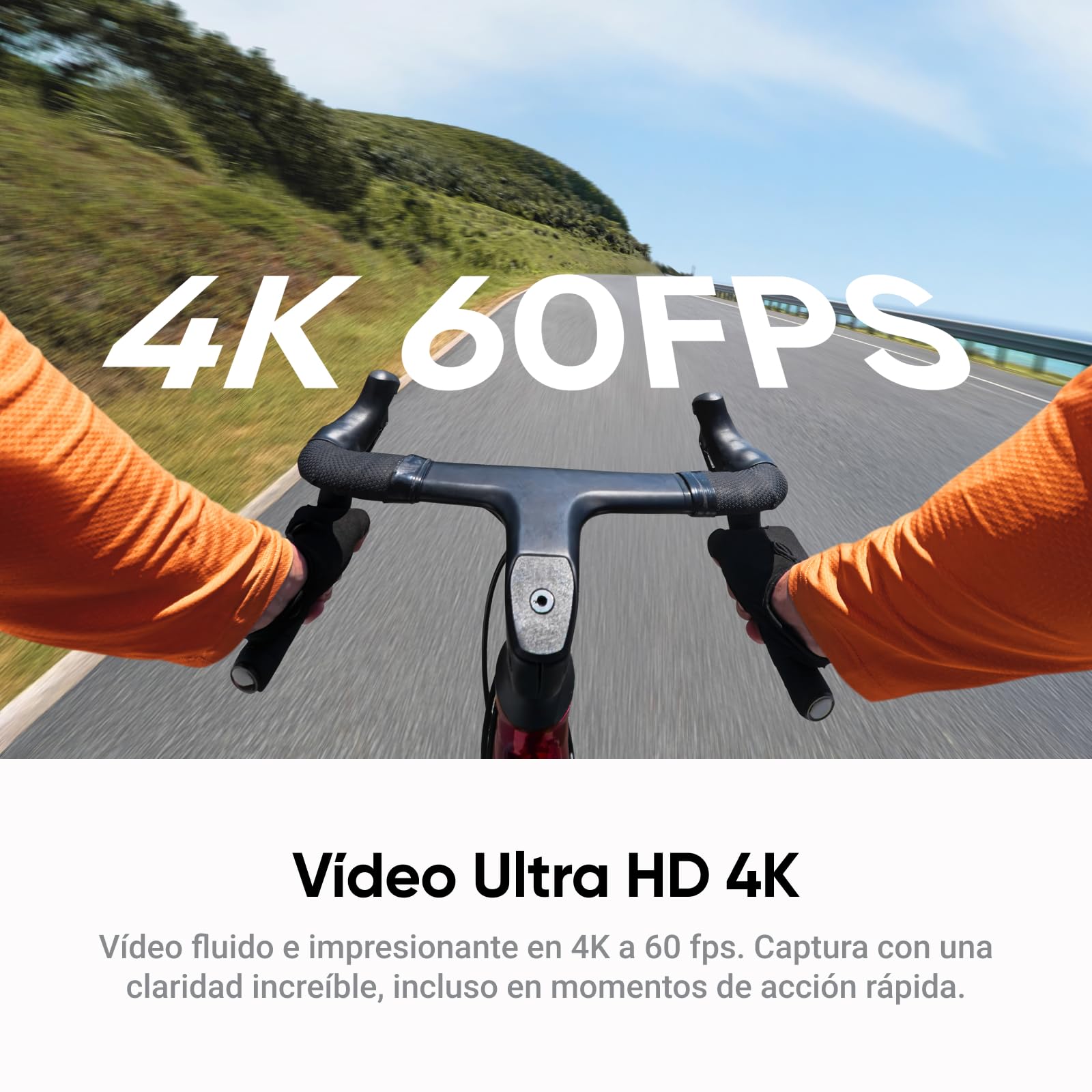 Insta360 GO Ultra Paquete de Ciclismo Negro Medianoche- Pequeña cámara 4K Manos Libres, Ligera y Portable, Excelencia con Poca luz, Montaje polivalente, FlowState, 200 min de batería, Bici
