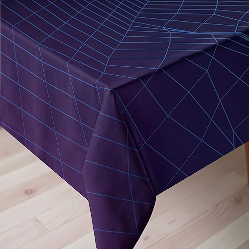 Miniatura 3 de Ambesonne Synthwave Tablecloth, 80's Artwork Illustration of Grid Mountains and Sun Ombre Sky, Rectangular Table Cover for Dining Room Kitchen