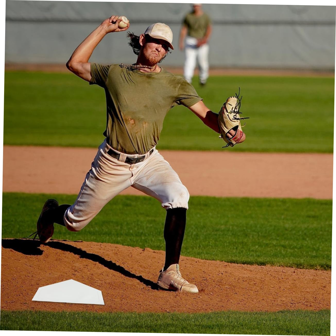 Milisten 5 Pezzi Sacca di Base Impermeabile Palla Tappetini di Base Piastra per Tappetino da Baseball Kickball Casa Base Buio Equipaggiamento da Campo da Baseball Bianca Gomma da Cancellare