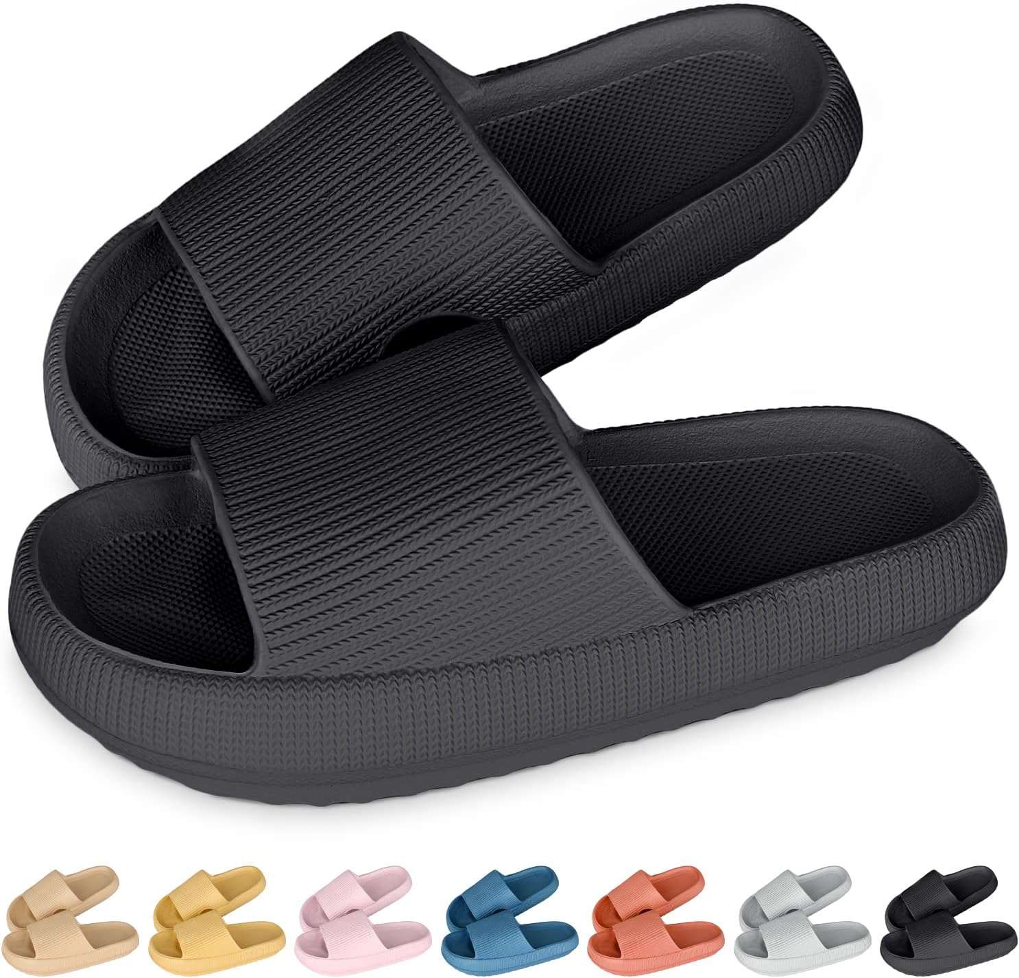 Sliders Cloud Slippers Women Men Soft Cozisliders Slippers Cloud Sliders Non-Slip Flip Flops Sandals with Thick Sole for House Slides for Indoor & Outdoor