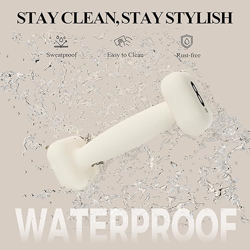 Miniatura 5 de PAETA Mancuernas, antideslizantes, no ruedan, asas gruesas, pesas libres, mancuernas cuadradas para entrenamientos seguros en casa, levantamiento de