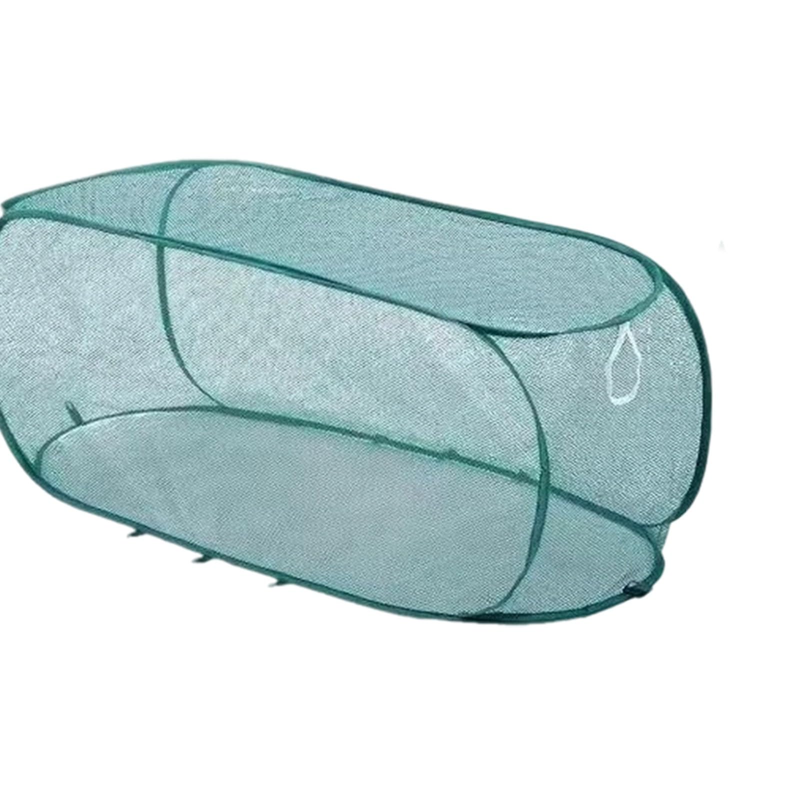 100 x 45 x 45 cm Pop Up Plant Mesh Cover, Garden Fruit Plant Tent Cage Protector for Fruits, Vegetables, Seedlings and Herbs (Green)
