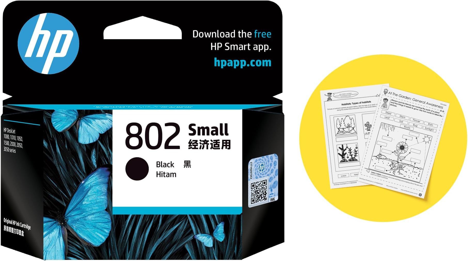 802 Small Black Original Ink Cartridge