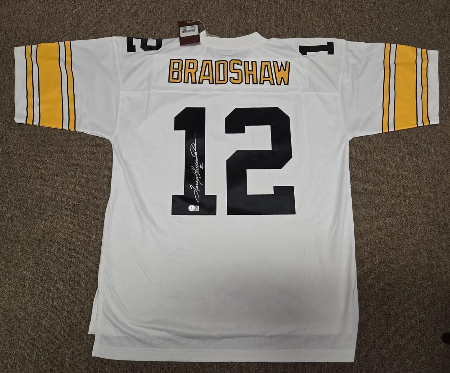 Terry Bradshaw Signed Mitchell & Ness Jersey Beckett Pittsburgh Steelers - Autographed NFL Jerseys