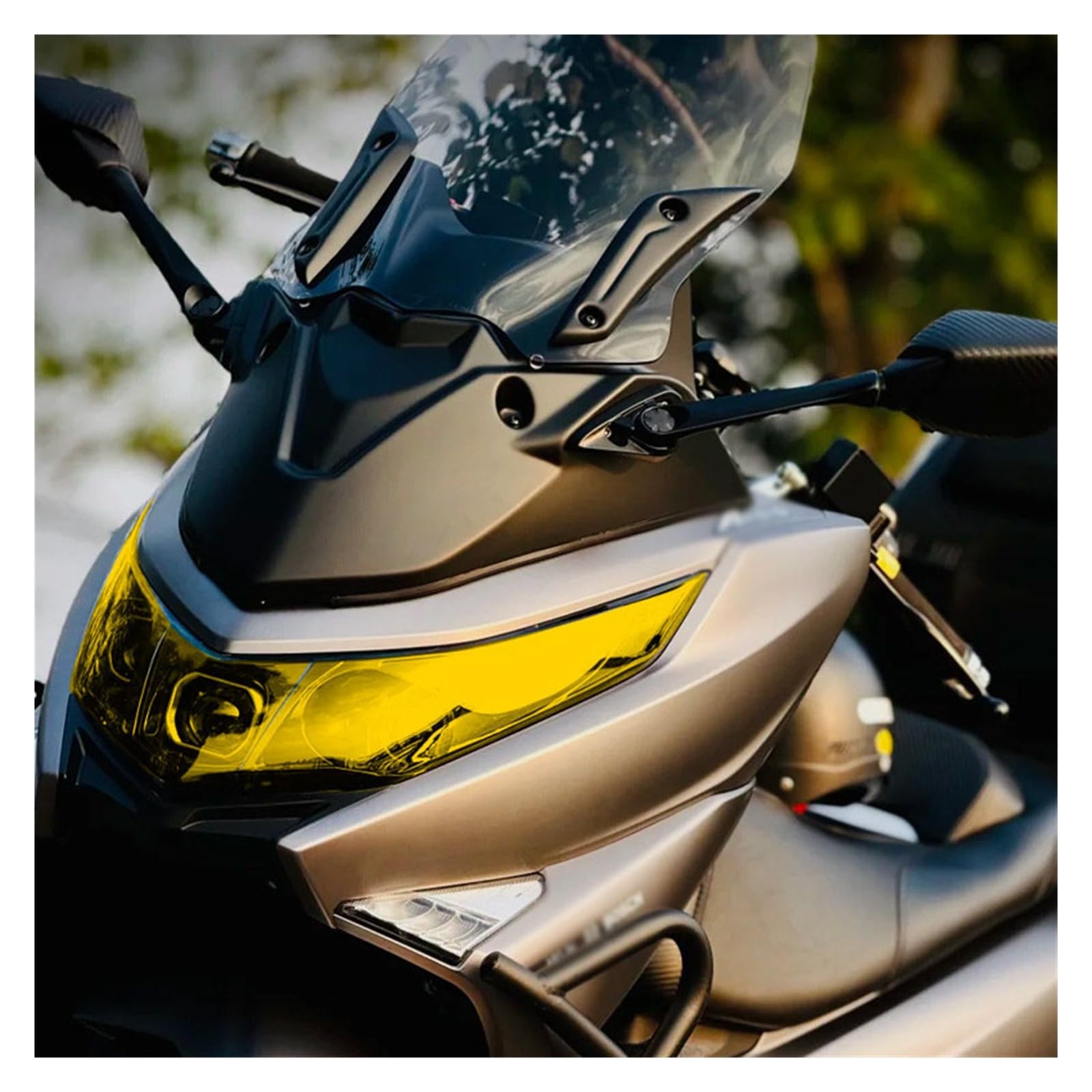 osłona reflektora motocykl Dla HAOJUE UHR150 UHR 150 Osłona Reflektora Motocykla, Folia Ochronna Zmieniająca Kolor, Soczewka Reflektora metalowy retro grill(Clear)