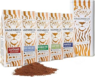 Hagenbeck Kaffee Geschenk-Set 250g | Aromatische Kaffeesorten | Probier-Set aus traditioneller Röstung | Geschenkidee