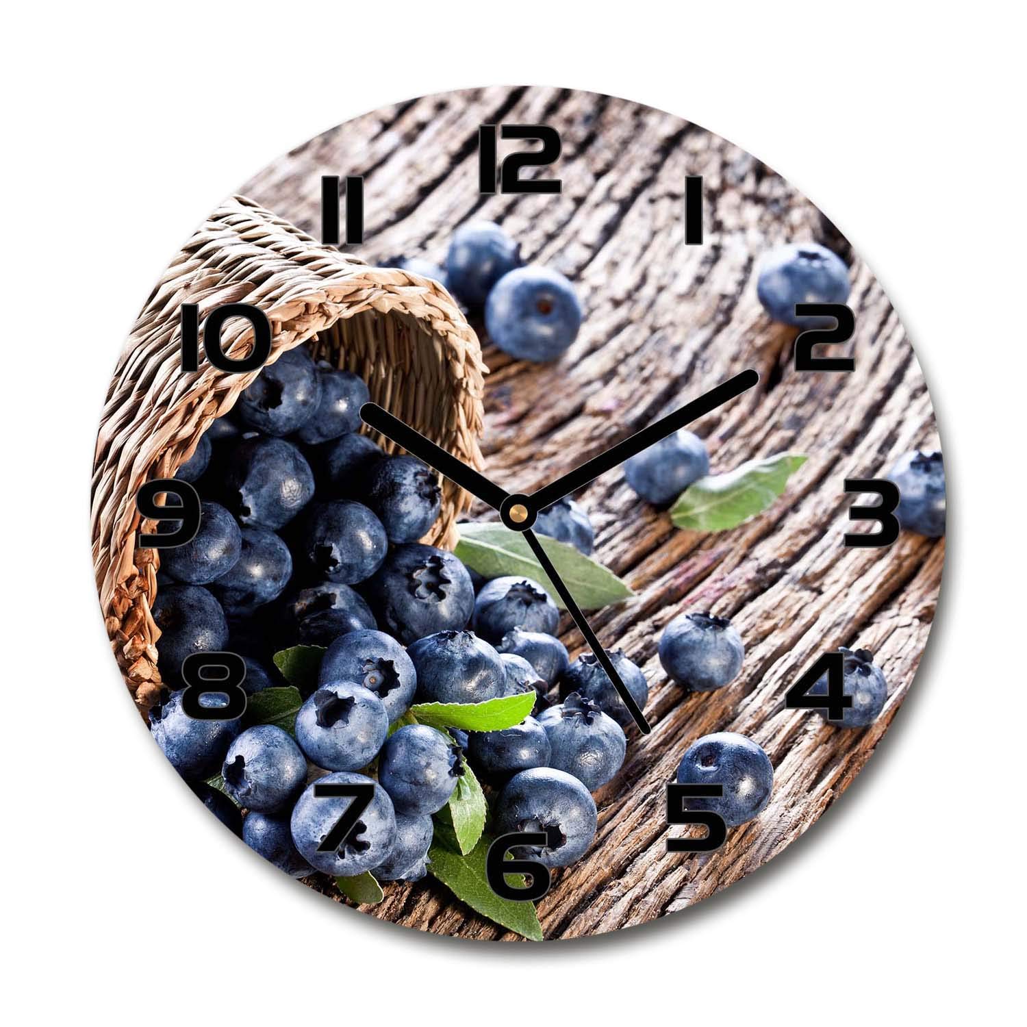 Horloge en verre pour salon design Tulup, ambiance bucolique et calme absolu 60x60cm