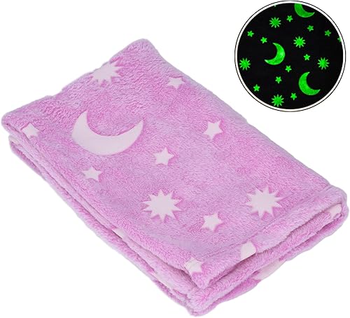 Miniatura 4 de TOPINCN Manta de poliéster brillante para temporada, manta luminosa de doble cara, sofá de verano para niños, manta fluorescente con poliéster