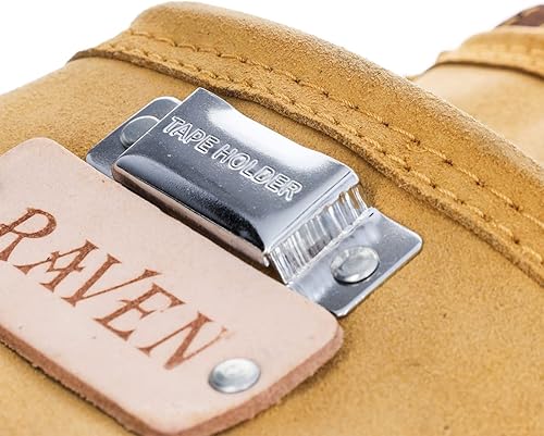 Miniatura 5 de Bolsa de herramientas de cuero de gamuza de 10 bolsillos Bolsa de herramientas de taladro de martillo