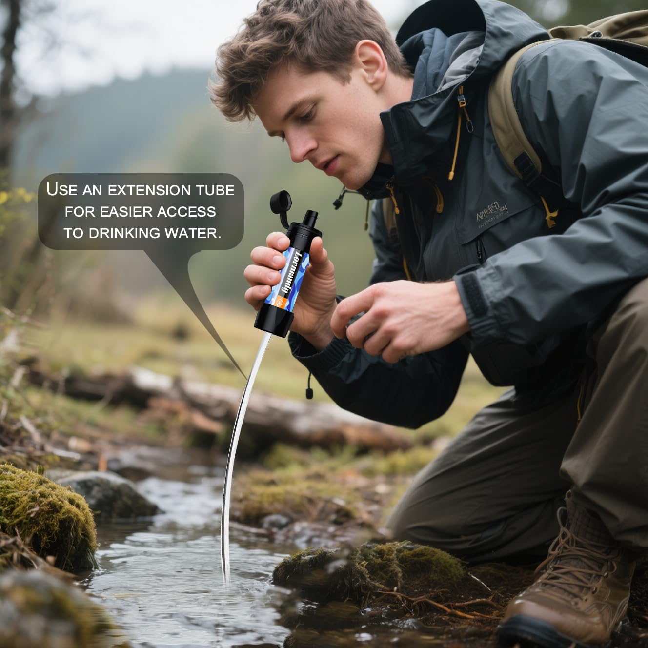 Straw Water Filter 5 Pack – Outdoor Camping & Hiking Survival Gear Kit for Family Use, Ultra-Light Personal Filter Straws for Backpacking, Travel, Bug-Out Bags and Emergency Preparedness - Image 6